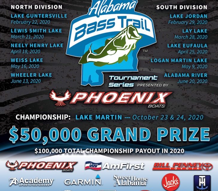 Alabama Bass Trail Announces 2020 Tournament Schedule and New
