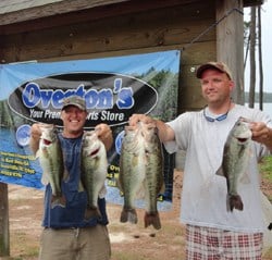 Johnny Wilder & Mike Harris finished in 2nd Place with 5 bass that weighed 19.36 lbs