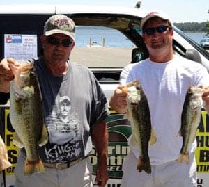 Steve Bulluck & Brad Ellinger caught the Big Fish at 4.56 lbs