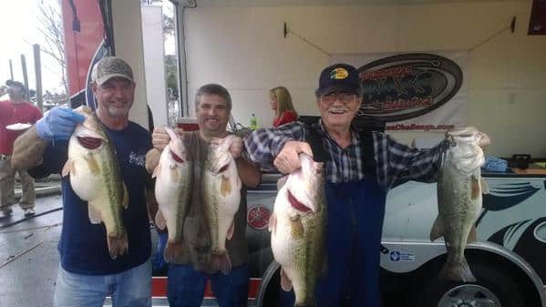CBC Lake Wateree Champs with their 34.32 Lbs....ALL SMILES!