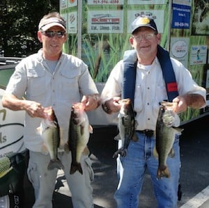 1st Place: Allen Stout & Mark Sharpe of Graham & Crestview, FL...4 bass...12.05 lbs