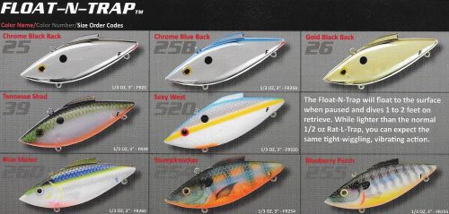 Bill Lewis RT255 Rat-L-Trap 1/2oz Blueberry Perch Fishing Lure for sale online 