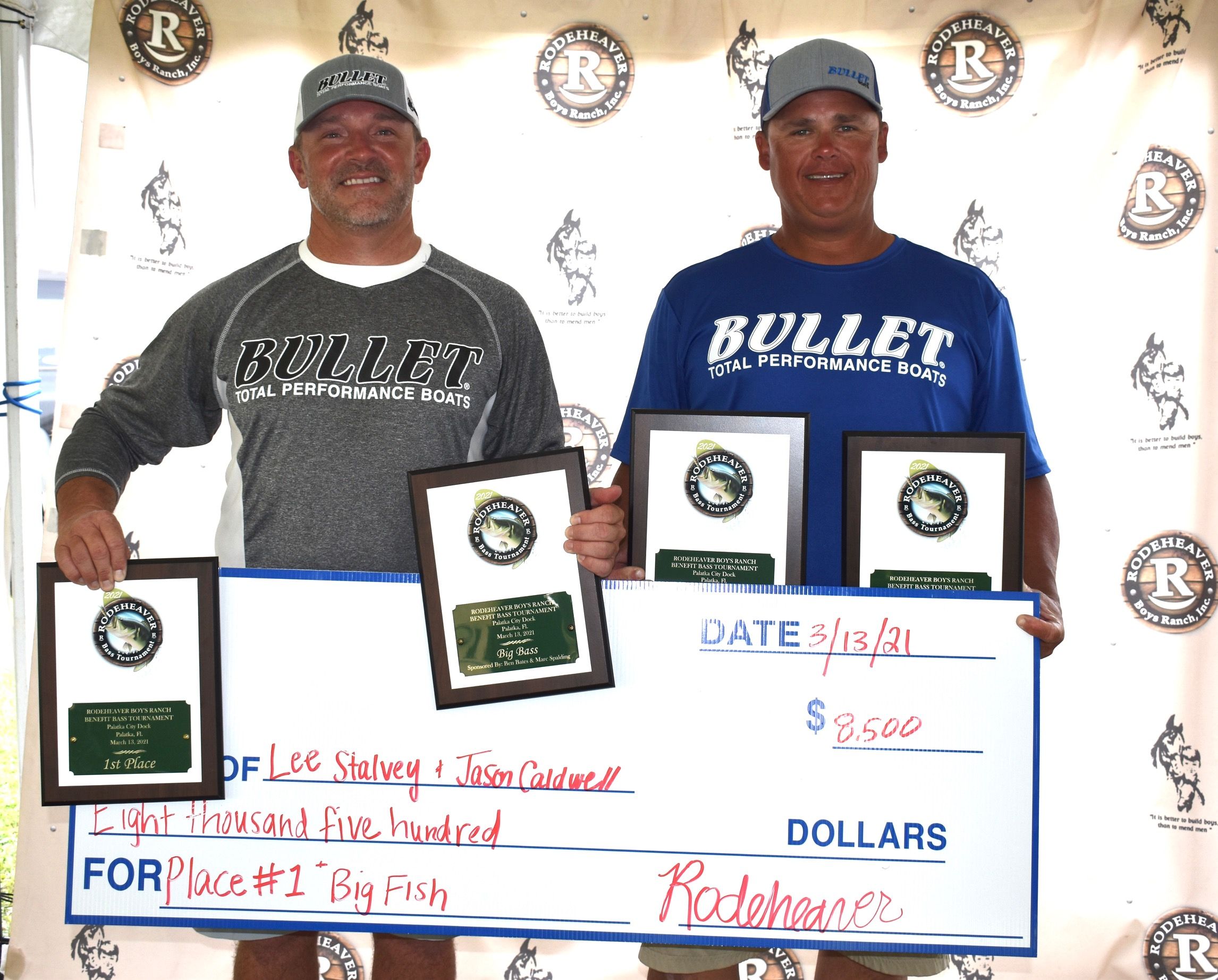 Stalvey & Caldwell Win the Rodeheaver Boys Ranch event on St Johns River –  Anglers Channel