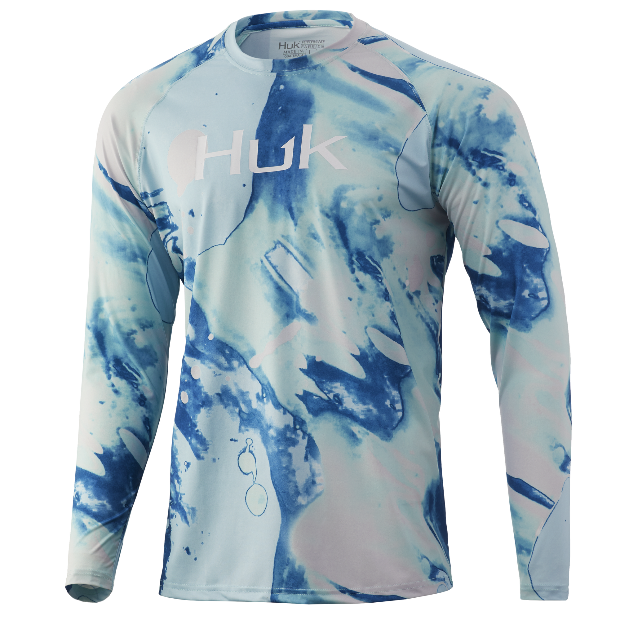 Huk Men's Pursuit Scaled Dye Boardshort - Blue Fog - 34
